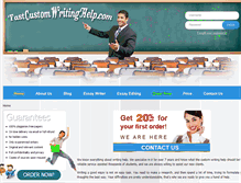 Tablet Screenshot of fastcustomwritinghelp.com